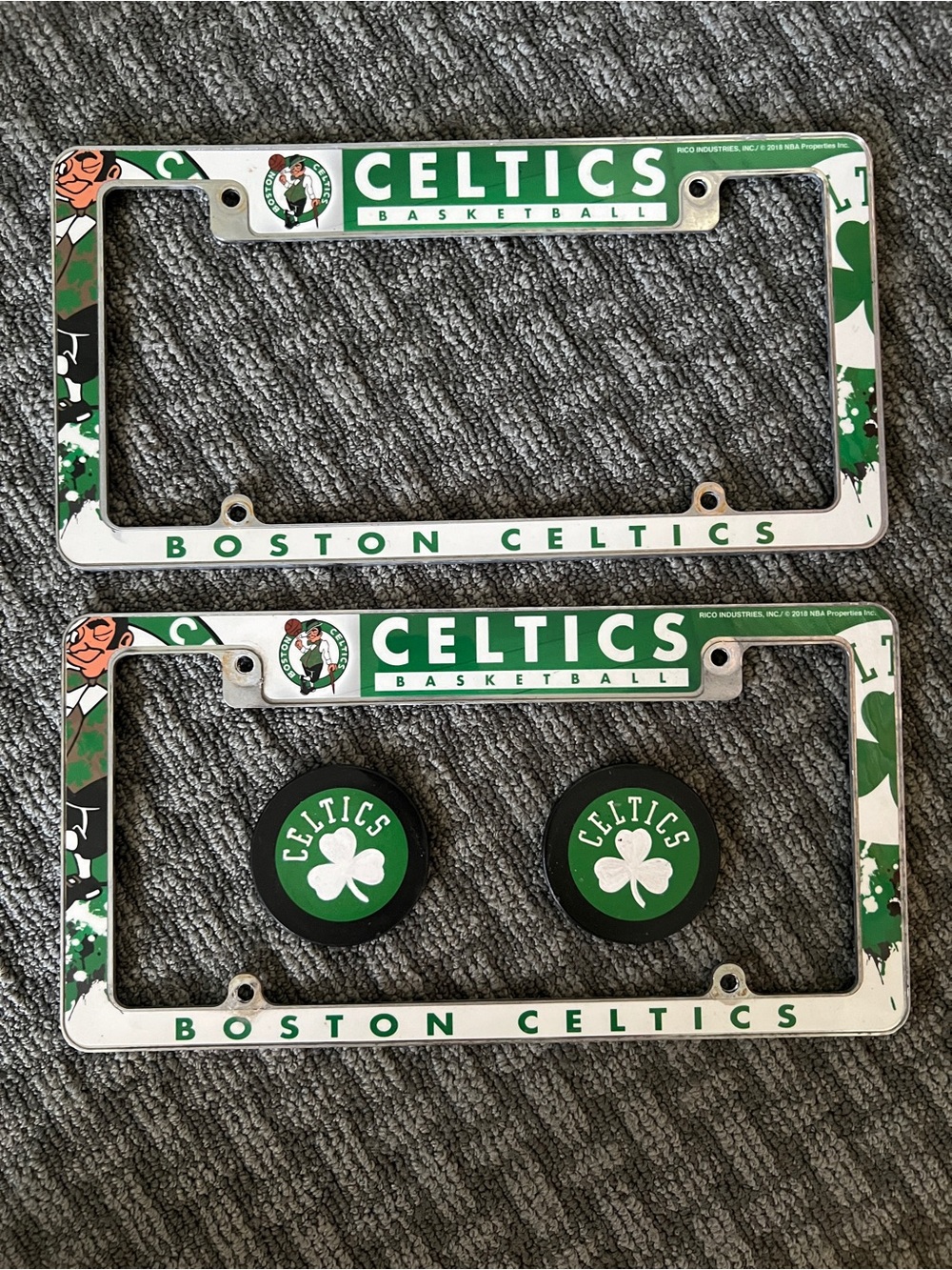 Boston Celtics license plate frames